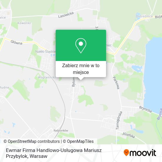 Mapa Ewmar Firma Handlowo-Usługowa Mariusz Przybylok