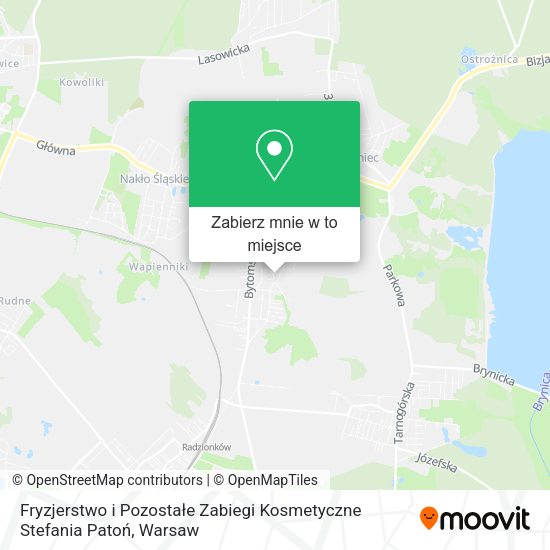 Mapa Fryzjerstwo i Pozostałe Zabiegi Kosmetyczne Stefania Patoń