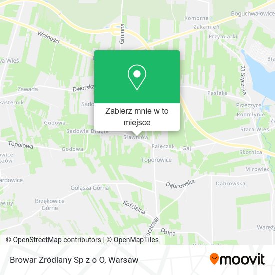 Mapa Browar Zródlany Sp z o O