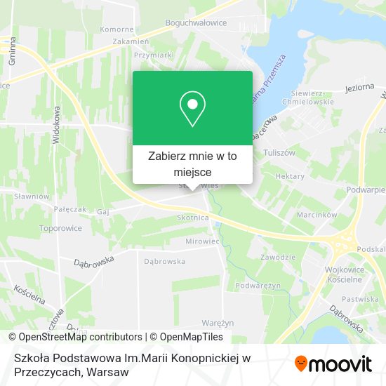 Mapa Szkoła Podstawowa Im.Marii Konopnickiej w Przeczycach