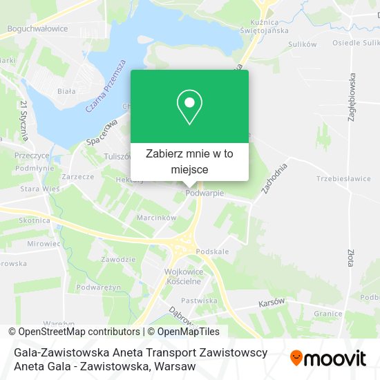 Mapa Gala-Zawistowska Aneta Transport Zawistowscy Aneta Gala - Zawistowska