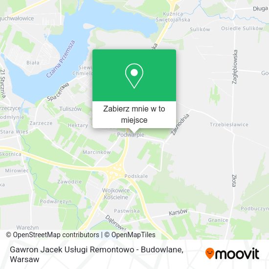 Mapa Gawron Jacek Usługi Remontowo - Budowlane