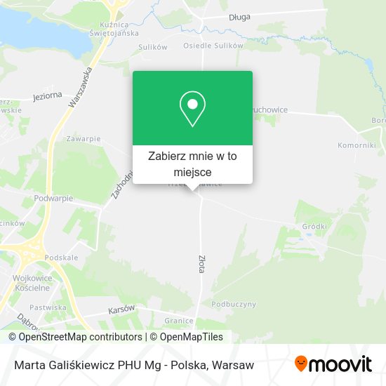 Mapa Marta Galiśkiewicz PHU Mg - Polska