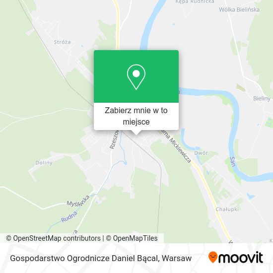 Mapa Gospodarstwo Ogrodnicze Daniel Bącal