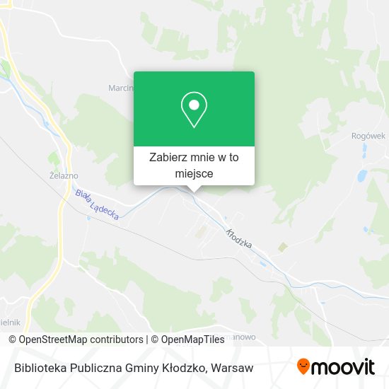 Mapa Biblioteka Publiczna Gminy Kłodzko