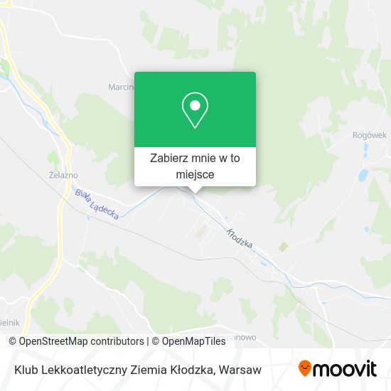 Mapa Klub Lekkoatletyczny Ziemia Kłodzka