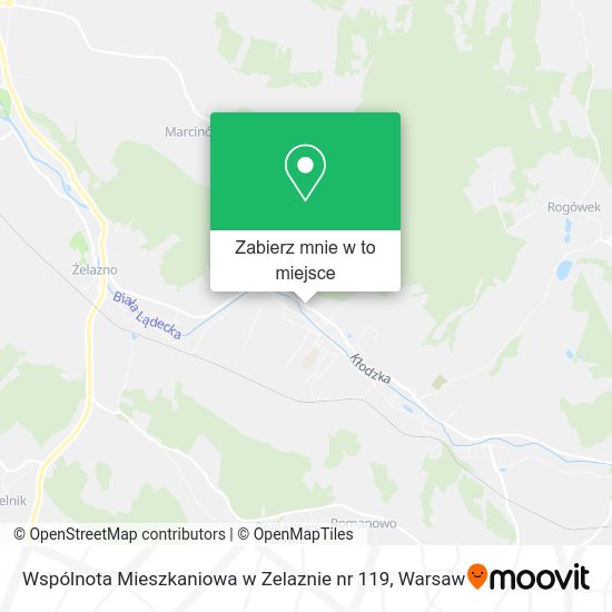 Mapa Wspólnota Mieszkaniowa w Zelaznie nr 119