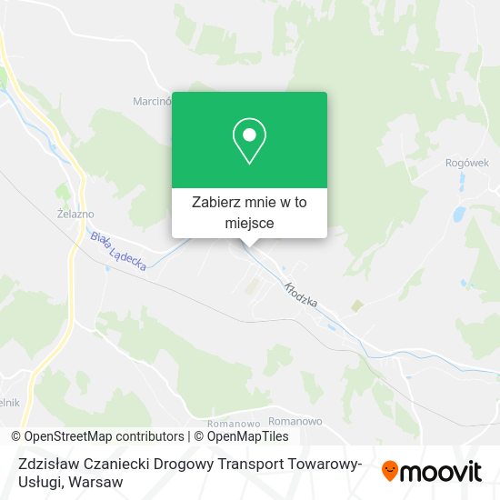 Mapa Zdzisław Czaniecki Drogowy Transport Towarowy-Usługi