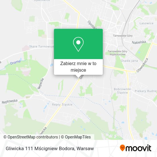 Mapa Gliwicka 111 Mścigniew Bodora