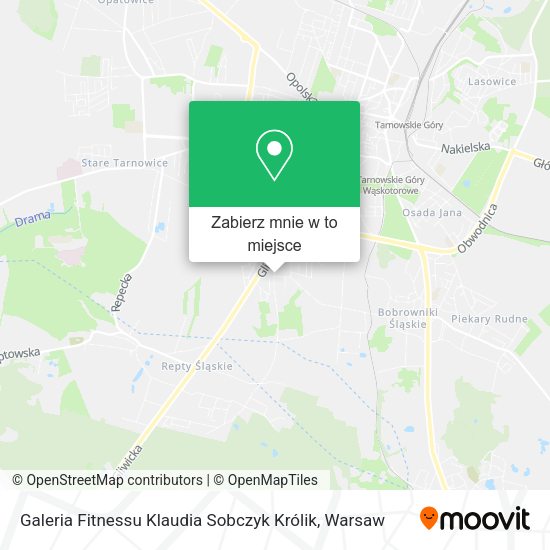 Mapa Galeria Fitnessu Klaudia Sobczyk Królik