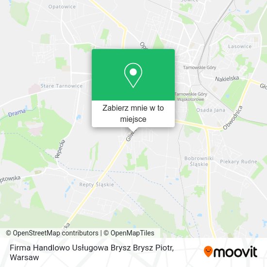 Mapa Firma Handlowo Usługowa Brysz Brysz Piotr