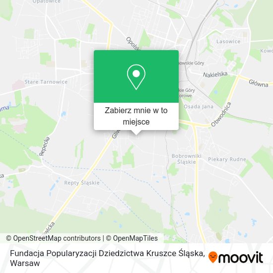 Mapa Fundacja Popularyzacji Dziedzictwa Kruszce Śląska