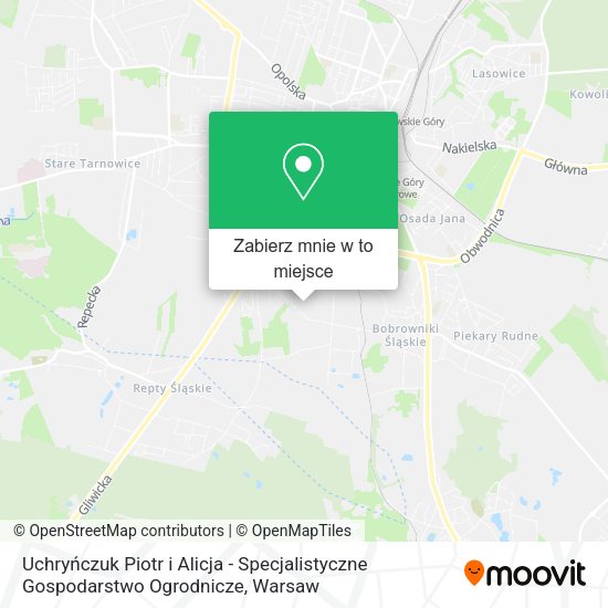 Mapa Uchryńczuk Piotr i Alicja - Specjalistyczne Gospodarstwo Ogrodnicze