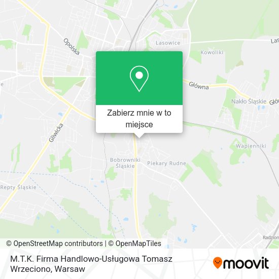 Mapa M.T.K. Firma Handlowo-Usługowa Tomasz Wrzeciono