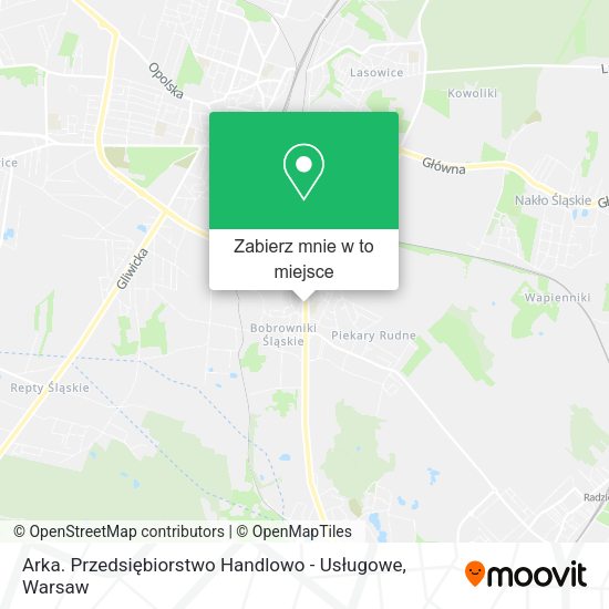 Mapa Arka. Przedsiębiorstwo Handlowo - Usługowe