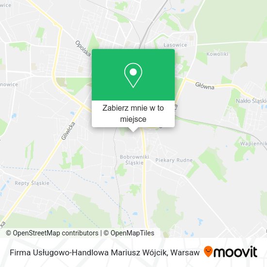 Mapa Firma Usługowo-Handlowa Mariusz Wójcik