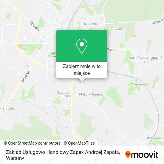 Mapa Zakład Usługowo Handlowy Zapex Andrzej Zapała