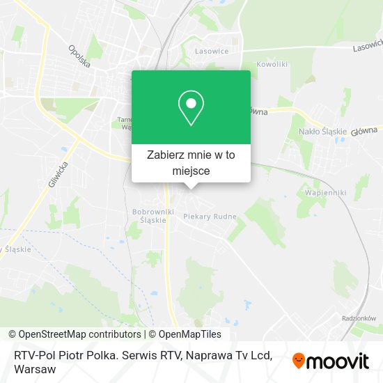 Mapa RTV-Pol Piotr Polka. Serwis RTV, Naprawa Tv Lcd