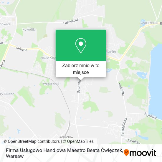 Mapa Firma Usługowo Handlowa Maestro Beata Ćwięczek