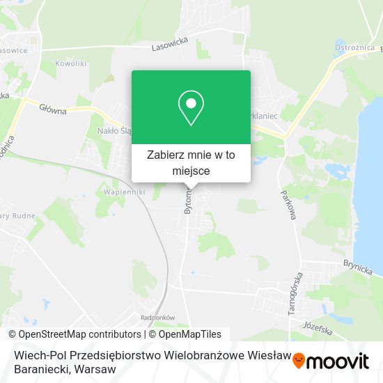 Mapa Wiech-Pol Przedsiębiorstwo Wielobranżowe Wiesław Baraniecki