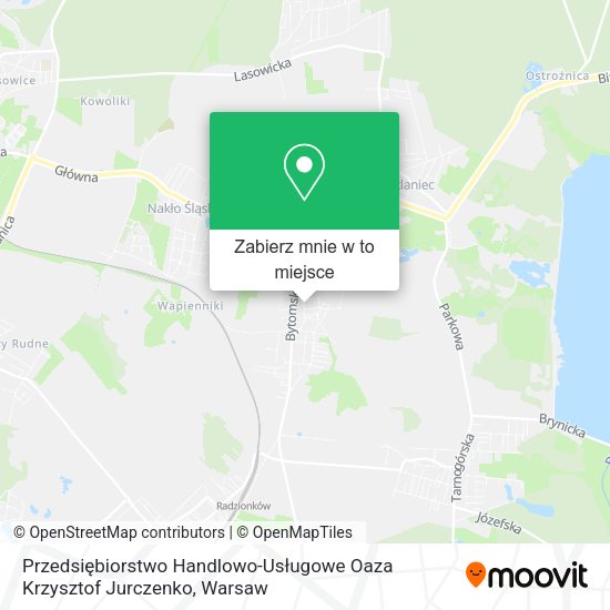 Mapa Przedsiębiorstwo Handlowo-Usługowe Oaza Krzysztof Jurczenko