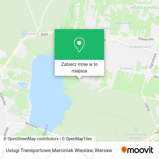 Mapa Uslugi Transportowe Marciniak Wieslaw