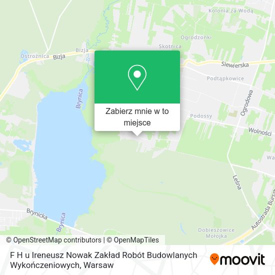 Mapa F H u Ireneusz Nowak Zakład Robót Budowlanych Wykończeniowych