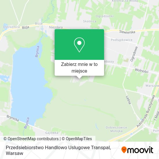 Mapa Przedsiebiorstwo Handlowo Uslugowe Transpal