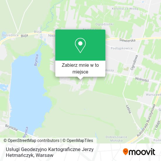 Mapa Usługi Geodezyjno Kartograficzne Jerzy Hetmańczyk