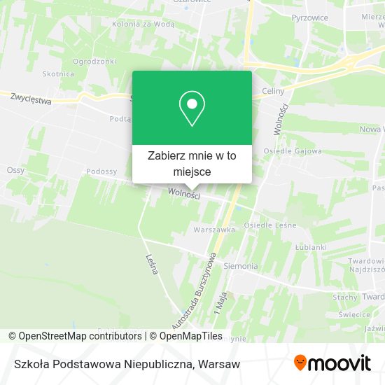 Mapa Szkoła Podstawowa Niepubliczna