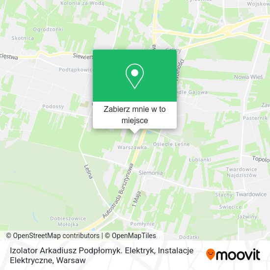 Mapa Izolator Arkadiusz Podpłomyk. Elektryk, Instalacje Elektryczne