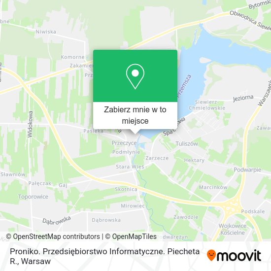 Mapa Proniko. Przedsiębiorstwo Informatyczne. Piecheta R.