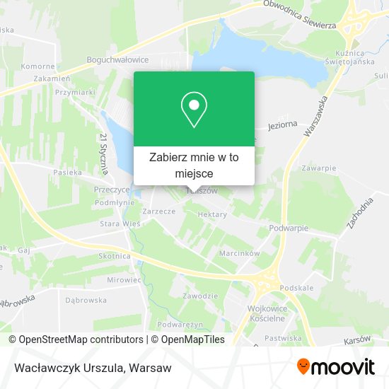 Mapa Wacławczyk Urszula