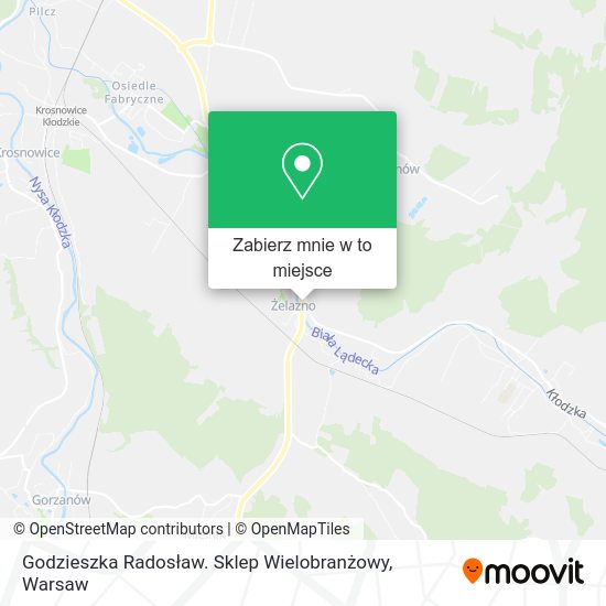 Mapa Godzieszka Radosław. Sklep Wielobranżowy