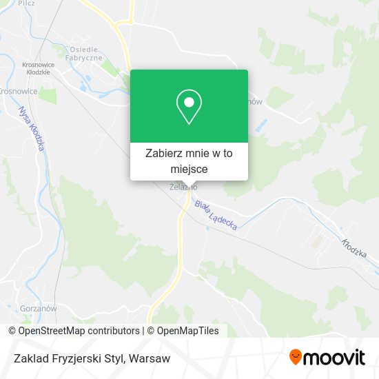 Mapa Zaklad Fryzjerski Styl