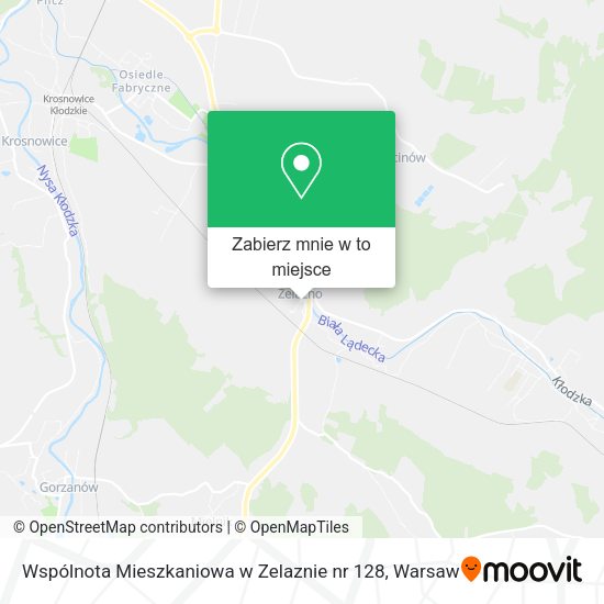 Mapa Wspólnota Mieszkaniowa w Zelaznie nr 128