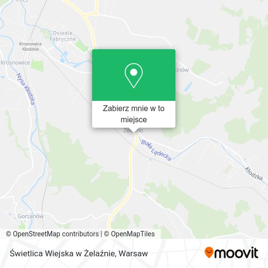 Mapa Świetlica Wiejska w Żelaźnie