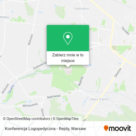 Mapa Konferencja Logopedyczna - Repty