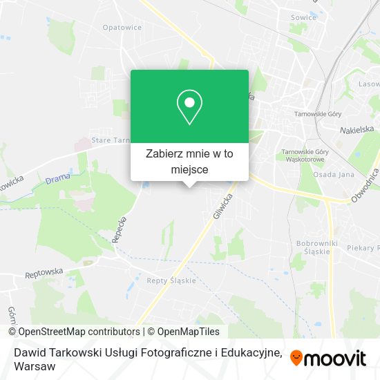 Mapa Dawid Tarkowski Usługi Fotograficzne i Edukacyjne