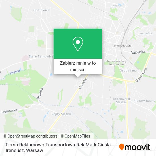 Mapa Firma Reklamowo Transportowa Rek Mark Cieśla Ireneusz