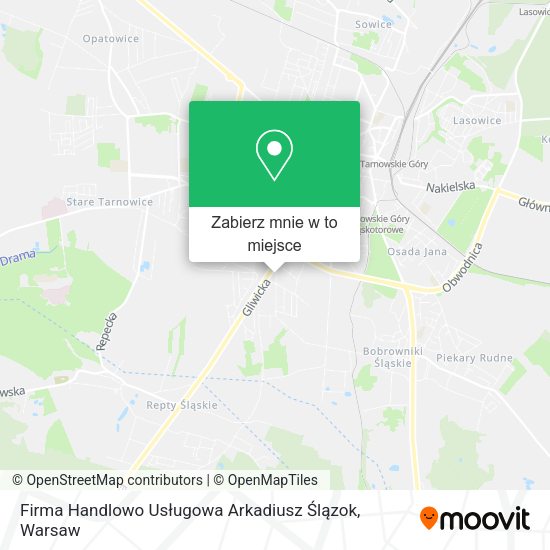 Mapa Firma Handlowo Usługowa Arkadiusz Ślązok