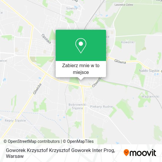 Mapa Goworek Krzysztof Krzysztof Goworek Inter Prog