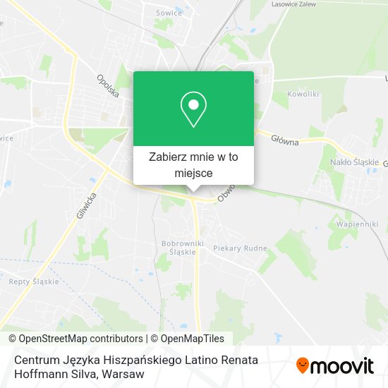 Mapa Centrum Języka Hiszpańskiego Latino Renata Hoffmann Silva