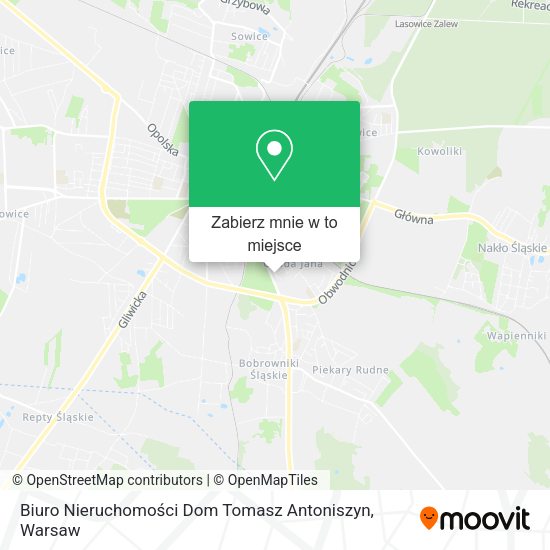 Mapa Biuro Nieruchomości Dom Tomasz Antoniszyn