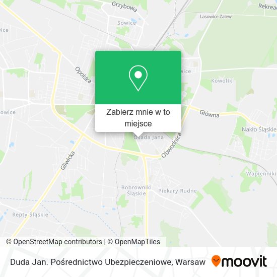 Mapa Duda Jan. Pośrednictwo Ubezpieczeniowe