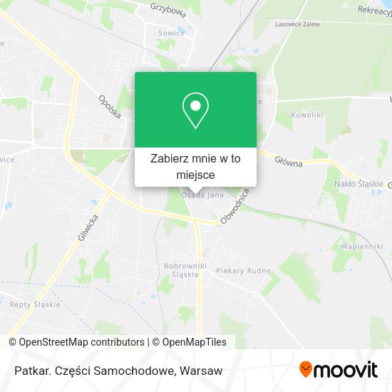 Mapa Patkar. Części Samochodowe