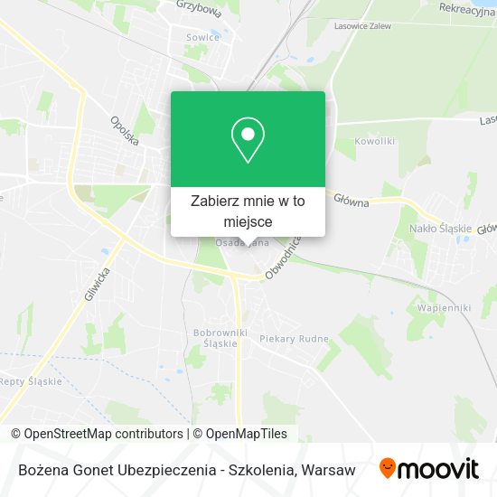 Mapa Bożena Gonet Ubezpieczenia - Szkolenia