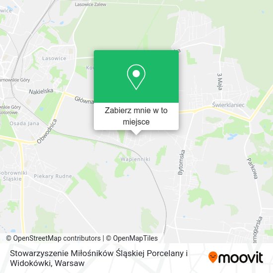 Mapa Stowarzyszenie Miłośników Śląskiej Porcelany i Widokówki