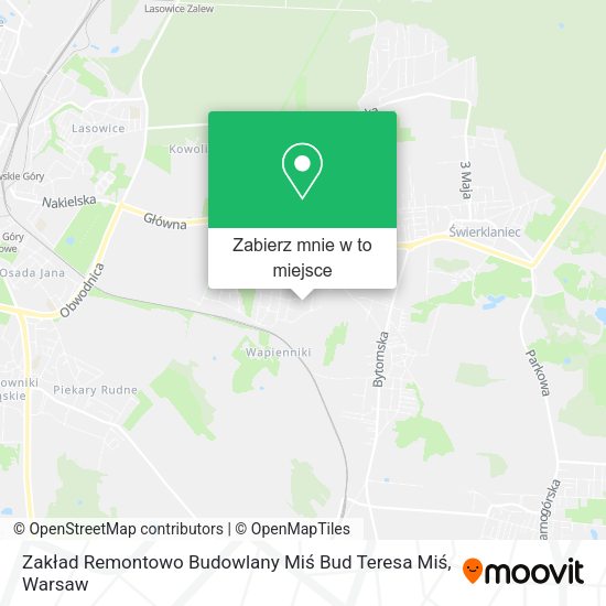 Mapa Zakład Remontowo Budowlany Miś Bud Teresa Miś