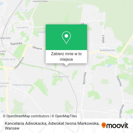 Mapa Kancelaria Adwokacka, Adwokat Iwona Markowska